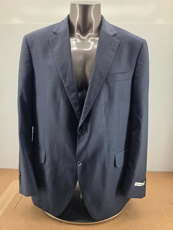Peter Millar Men's 46R Blue Wool Sport Coat Blazer Jacket Classic Fit - Picture 1 of 16